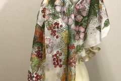 №20 Шаль "Птахи в калині" (1800Х800 см, 100% шовк, шифон).