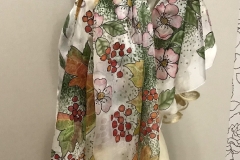 №20 Шаль "Птахи в калині" (1800Х800 см, 100% шовк, шифон).
